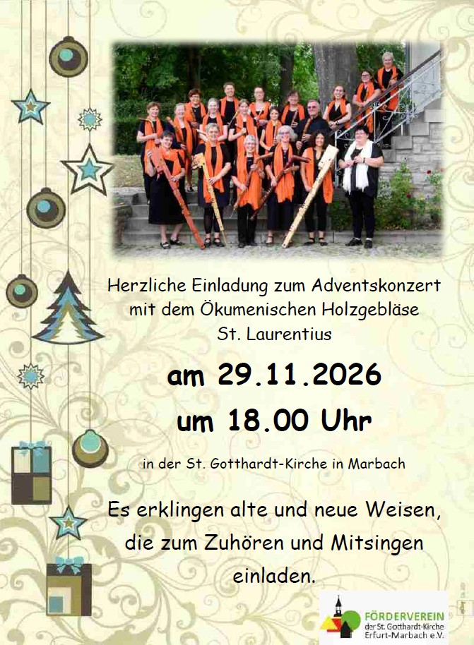 Adventskonzert mit dem Ökumenischen Holzgebläse